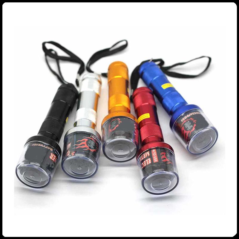 2021 Torch Shaped Electric Grinder Aluminium Alloy Flashlight Herb