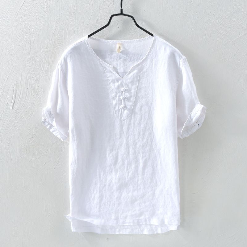 camicia di seta rossa