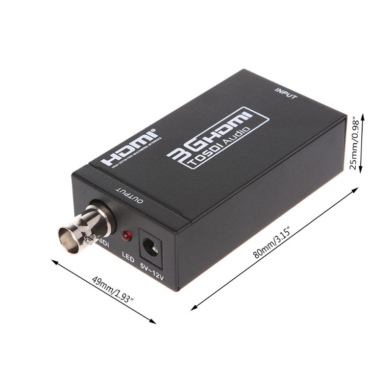 Audio coaxial adaptador 3G del escalador del convertidor de HDMI a SDI la PC