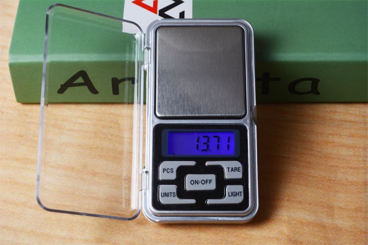 Diyife Escala de Bolsillo de Precisión Escala de Cusine con Pantalla LCD y Función de Tara Báscula Digitales de Precisión, 500g/0.01g Báscula de Joyería Baterías Incluidas