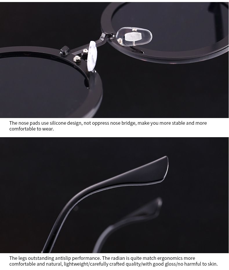 Luxury 2018 Round Sunglasses Women Diamond Mosaic Model Show Eyeglasses