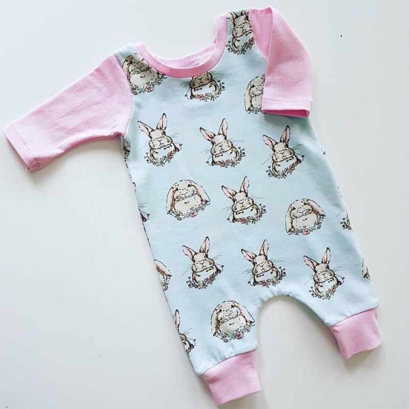 pink rabbit baby clothes