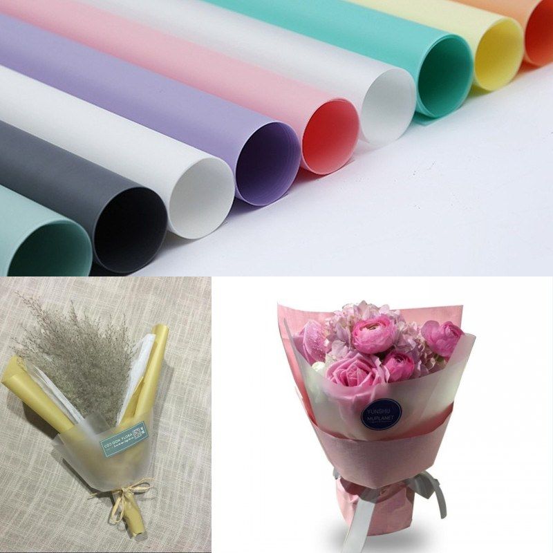 Acheter Papier Demballage De Fleurs Surface Mate Matériau Demballage Transparent Bouquet De Papier Fournitures Pour Fleuristes Fournitures Pour