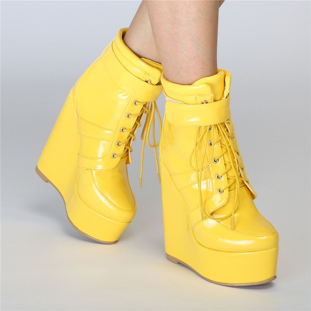 yellow shoes size 4