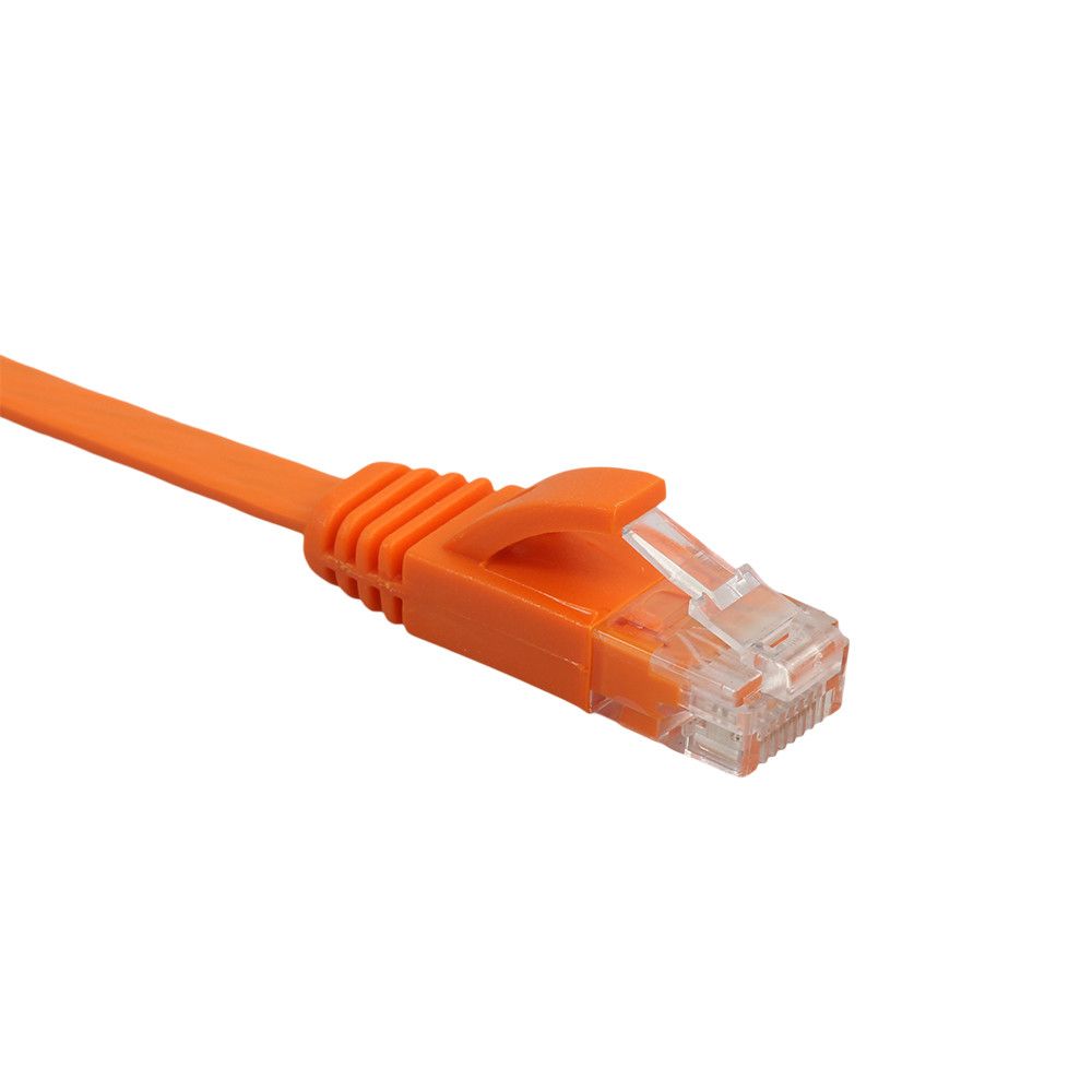 Patch Lead RJ45 Color : Orange Networking Accessories 5m CAT6 Ultra-Thin Flat Ethernet Network LAN Cable Black