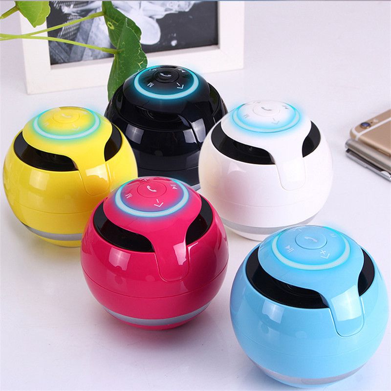 Handsfree phone wireless bluetooth speaker round bass portable mini stereo ON
