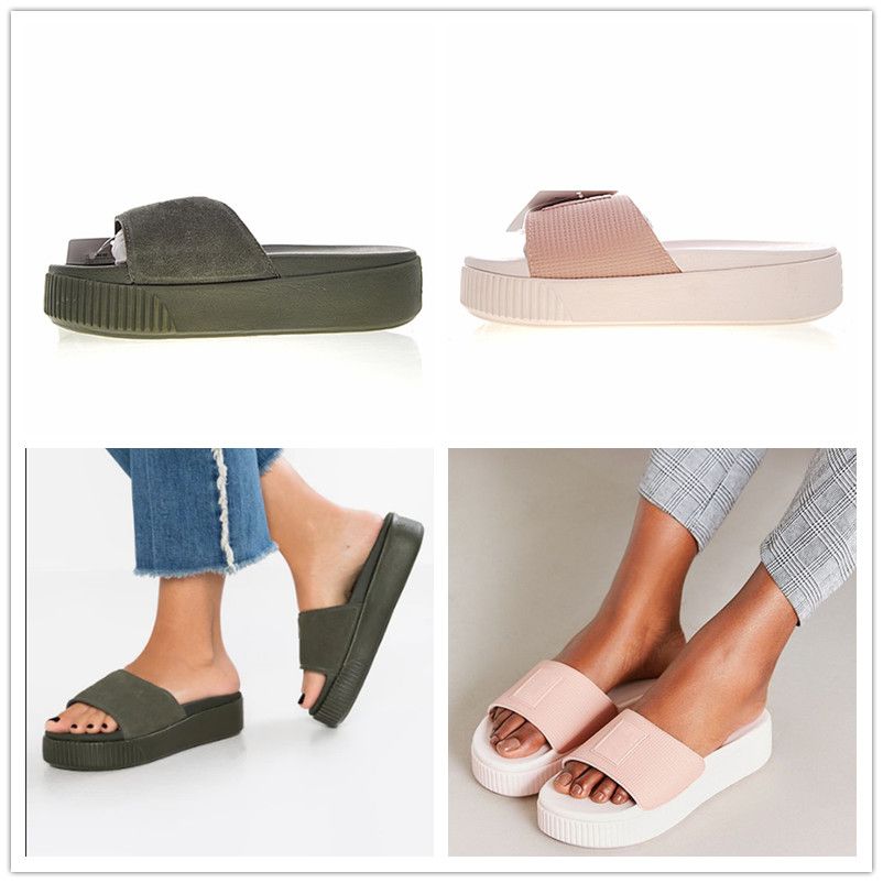 platform slide women's sandals