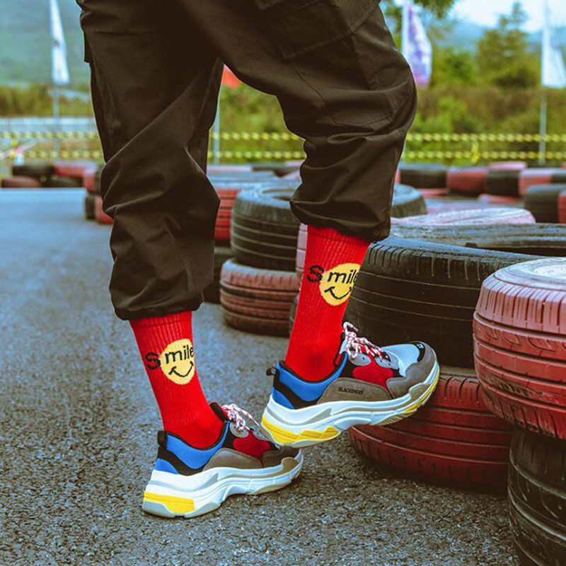Hip Hop Unisex Creative Harajuku Letter Cotton Skateboard Sock Comfortable Socks Hip Hop Unisex Creative Harajuku Letter Cotton Skateboard Sock Comfortable Socks