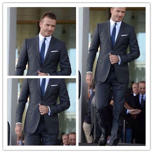 Acquistare Smoking Matrimoni Di Tre Pezzi Di David Beckham Grigio Abiti Da  Sposo Gli Uomini Dello Sposo Economico | Consegna Veloce E Qualità | DHgate  Italy