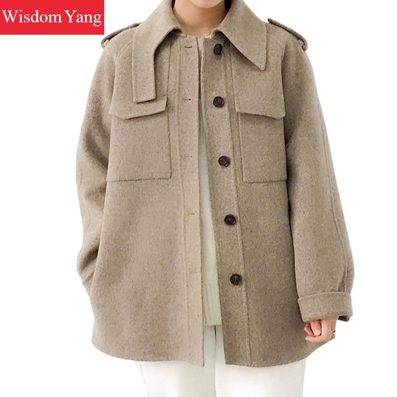 beige wool coat womens