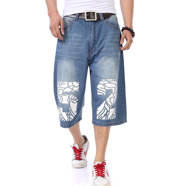 pantaloncini jeans uomo larghi