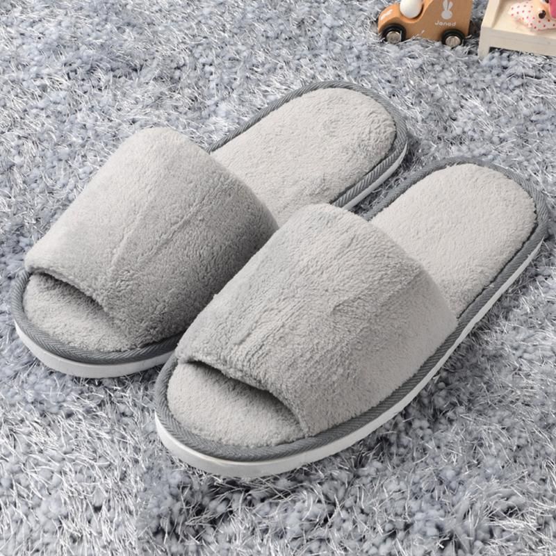 peep toe house slippers