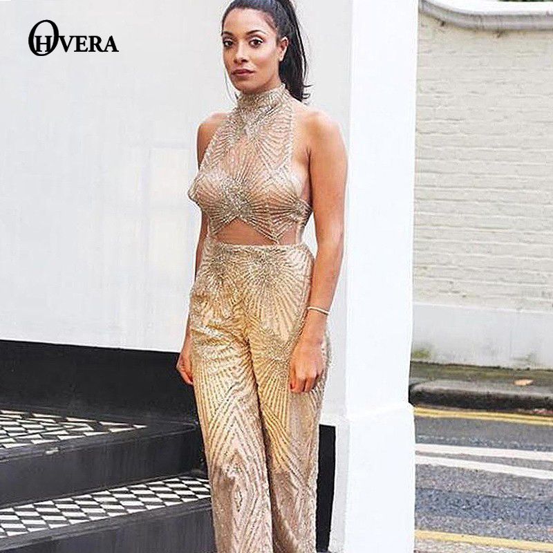 sequin bodycon jumpsuit