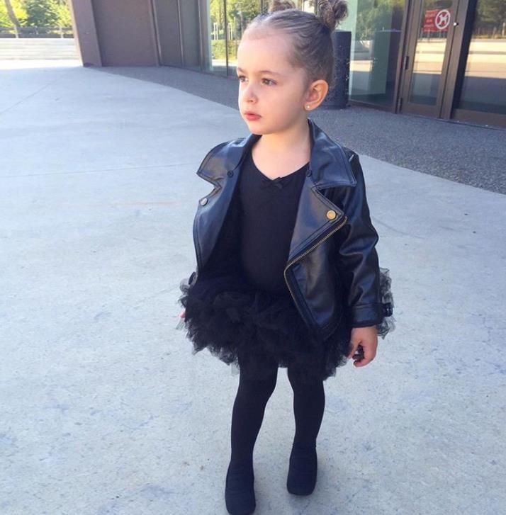 childrens leather look jacket