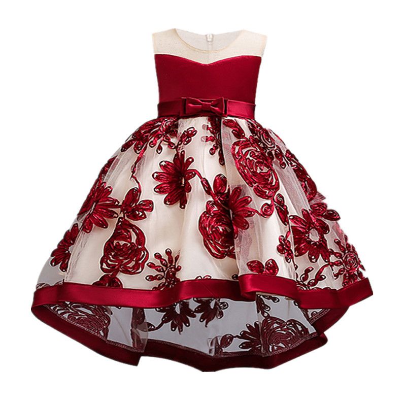 vestido de princesa infantil vermelho