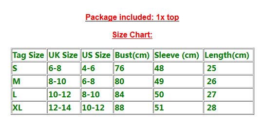 Women S T Shirt Size Chart Us