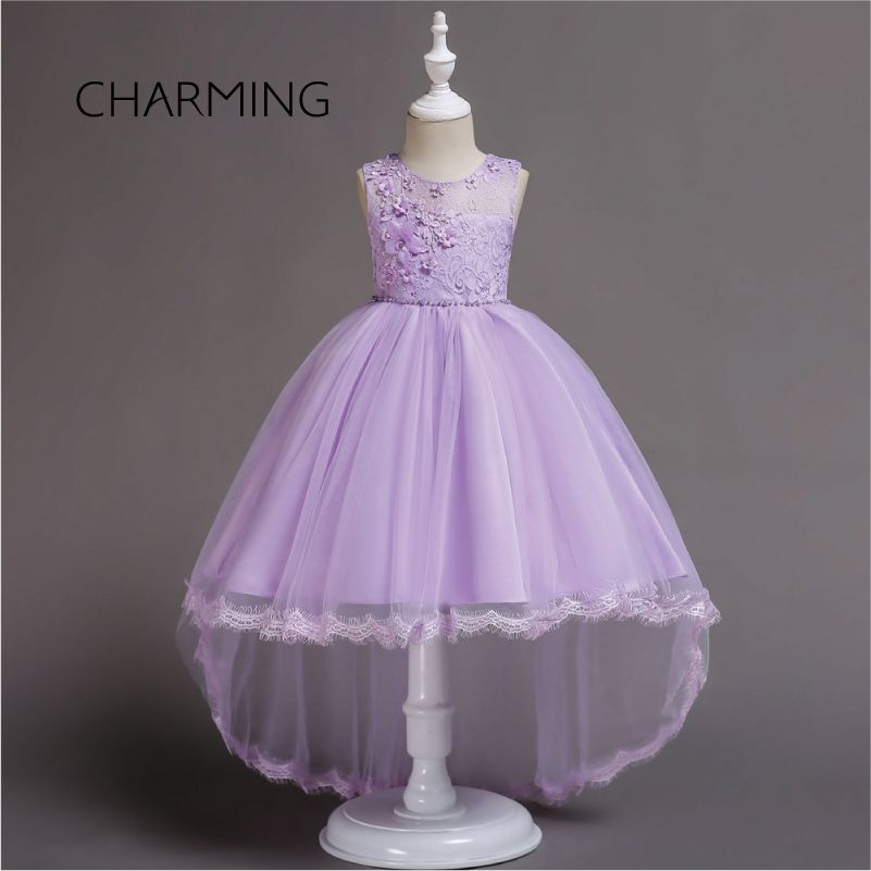 Grosshandel Madchen Kleider Fur Besondere Anlasse Fur Kleine Madchen Blumenmadchenkleid Kinder Prinzessin Kleid Qualitatsgewebe Vorderen Kurzen Langen Stil Gross Von Changminhu 82 45 Auf De Dhgate Com Dhgate