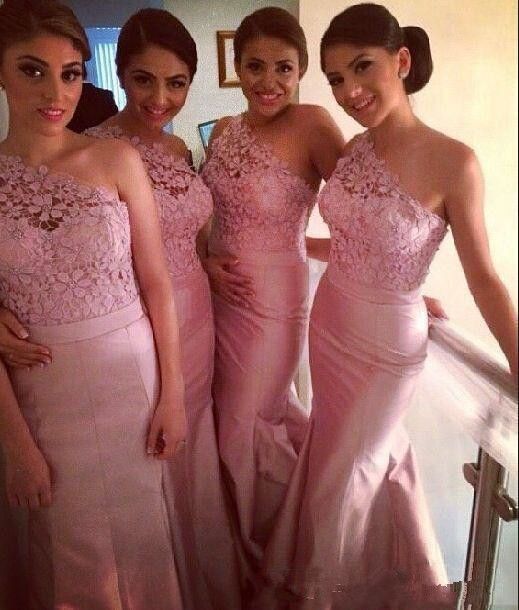 pink taffeta bridesmaid dress