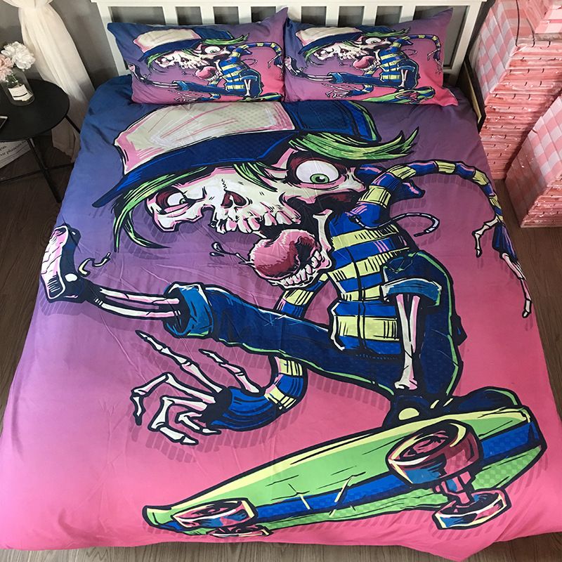 3D Skateboard Cool Sports Boy Duvet Cover Bedding Set Quilt Cover Pillowcases