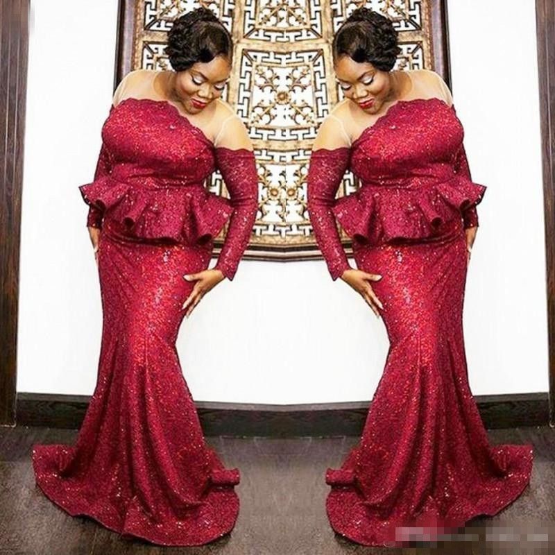 red plus size prom dresses 2018