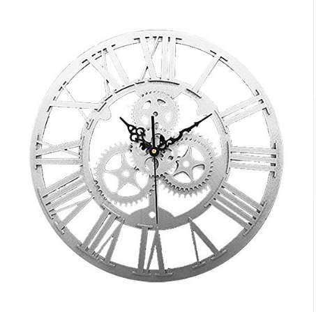 Vintage Antique Style 30cm Wall Clock Home Bedroom Retro Kitchen Quartz 30cm Vintage Old Large Gear Digital European Big Red Wall Clock Big Round Clocks From Novelty 1 30 85 Dhgate Com
