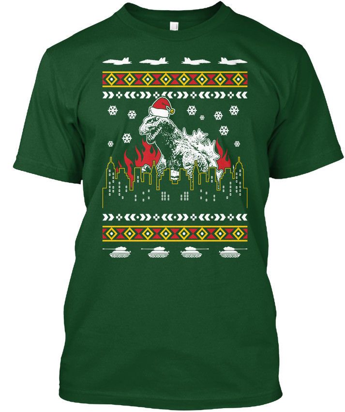 godzilla ugly sweater