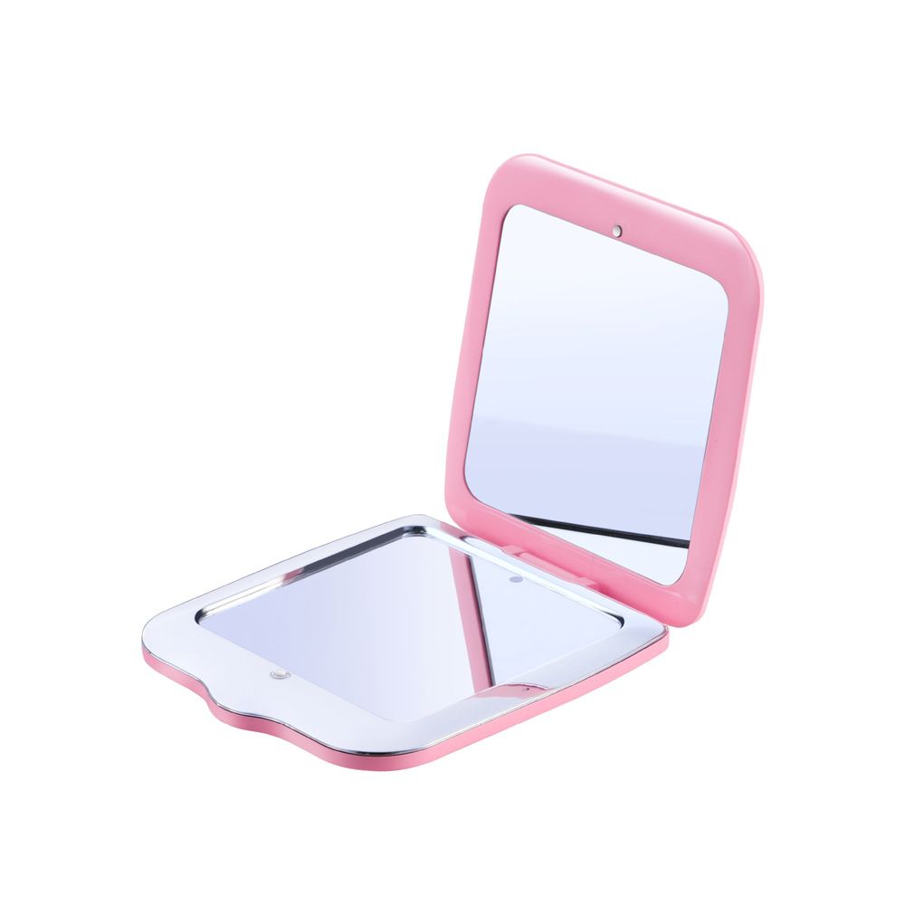 Portable Led Makeup Pocket Mirror Light Mini Compact Cosmetic Small Portable Led Makeup Pocket Mirror Light Mini Compact Cosmetic Small Hand Mirrors Make Up Double Side Folded Travel Cute