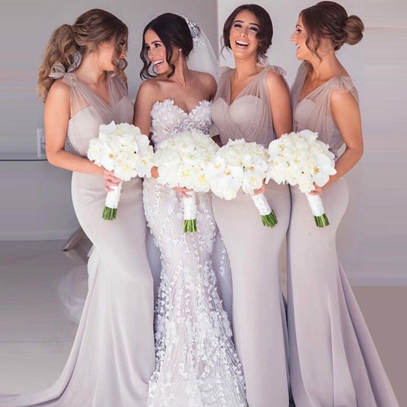 sage silver bridesmaid dresses
