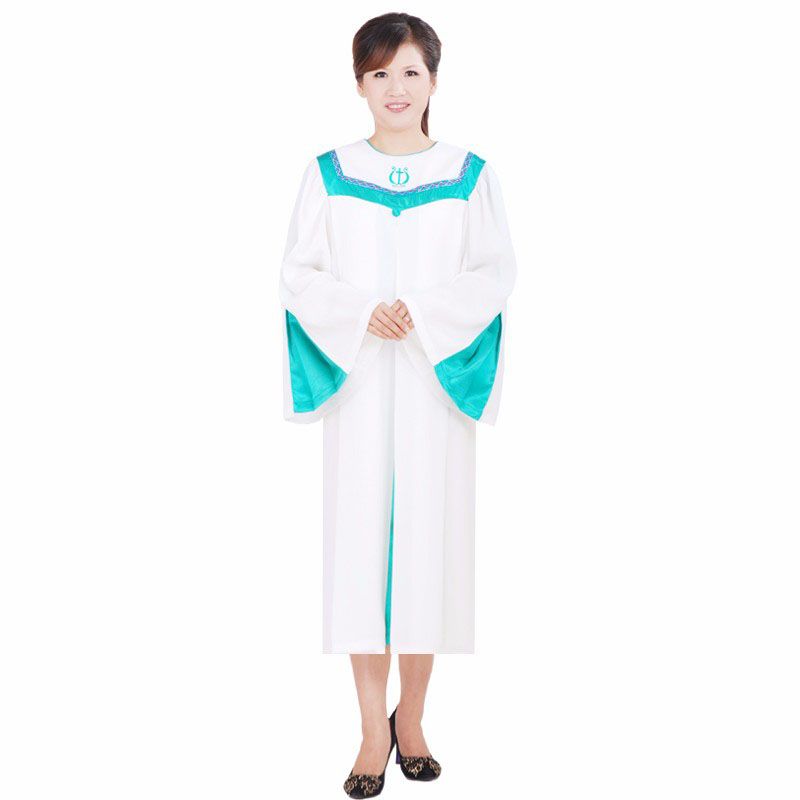 Coro de la iglesia cristiana que canta ropa de mujer Trajes de túnica de alta calidad Coro de la iglesia cristiana que canta ropa de mujer Trajes de túnica de alta calidad