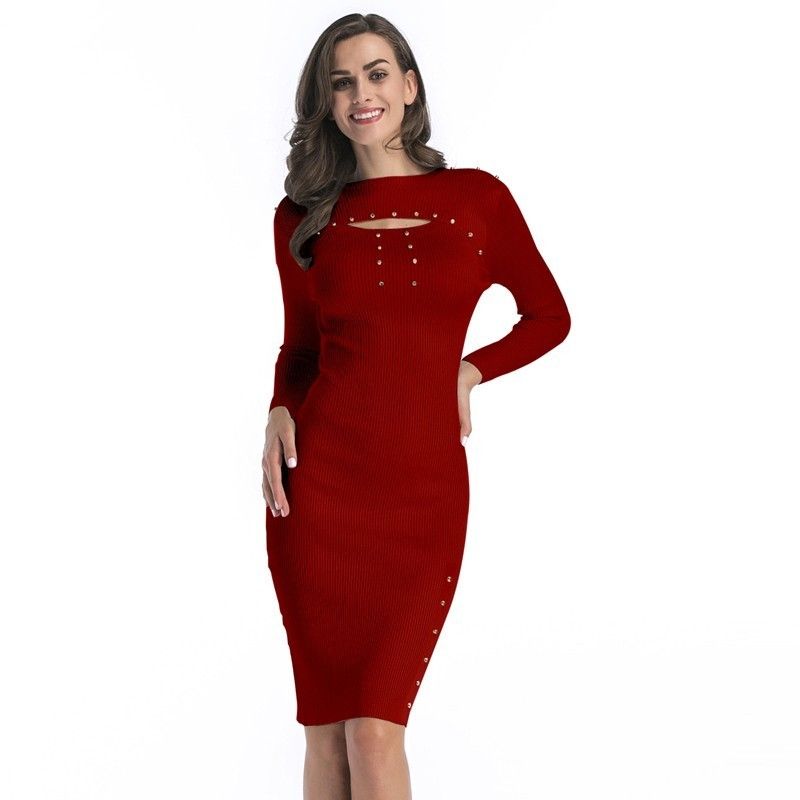 plus size bodycon sweater dress