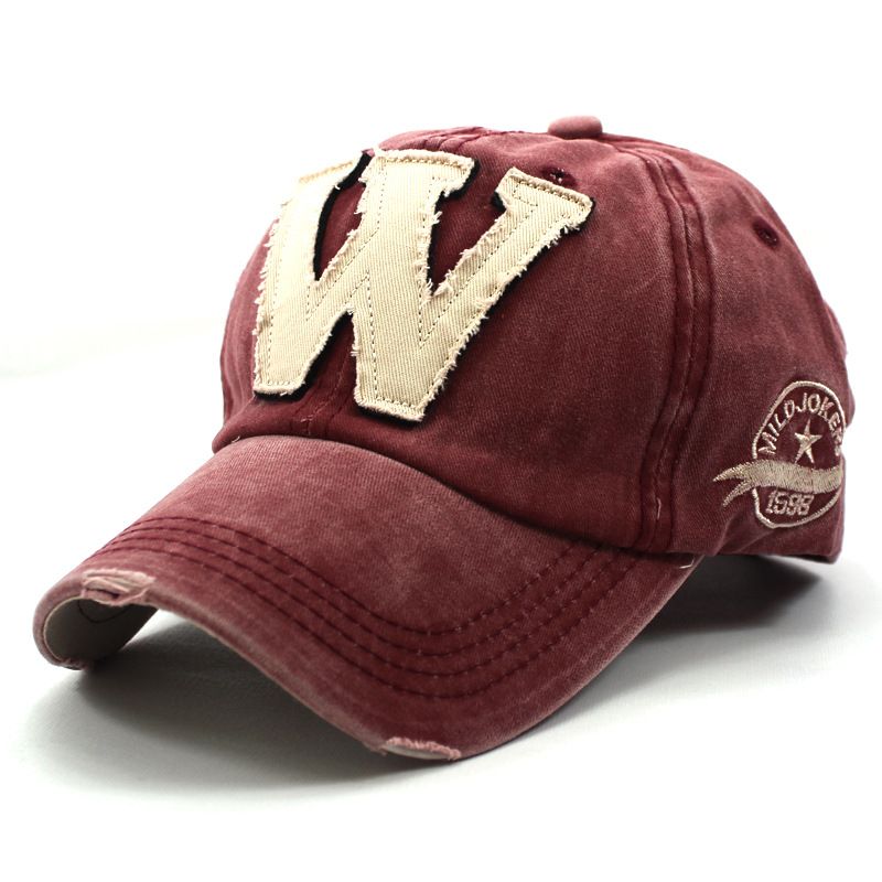tattered baseball cap