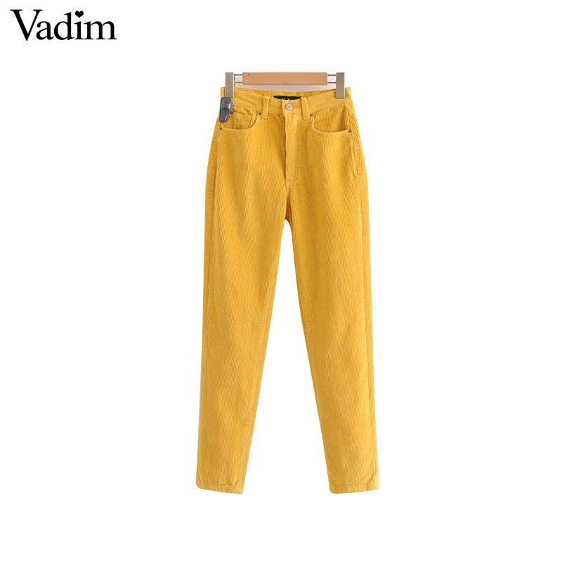 Womens yellow corduroy trousers Clearance