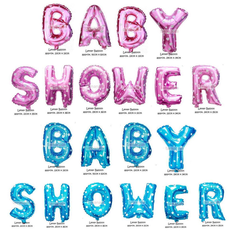Acheter Pas Cher Grosses Soldes !!!! Rose Bleu Lettre De Lalphabet 16  Pouces Ballons Daluminium Baby Shower Fixé Pour La Décoration De Fête  Denfant Du 17,68 € | Fr.dhgate
