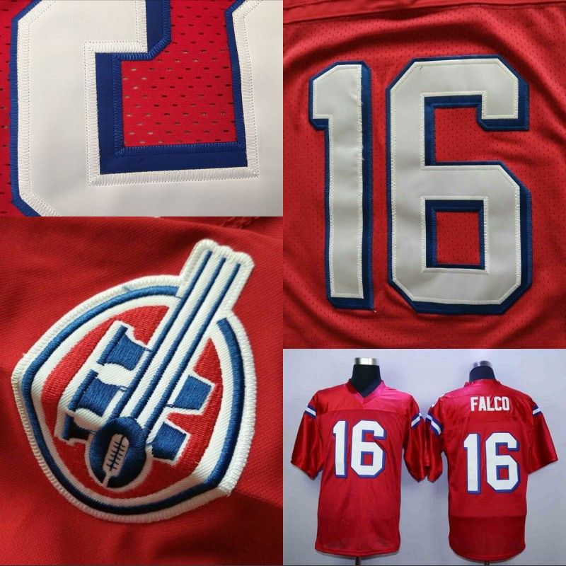 Custom Mens Movie Football Jersey Falco #16 The Replacements