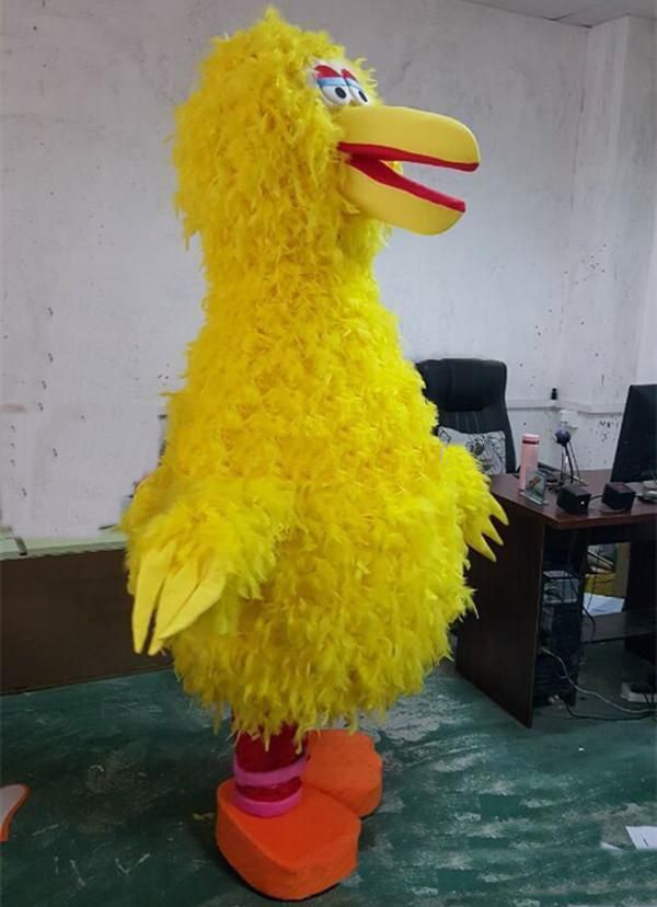 Hot Big Bird Sesame Street Mascot Costume Fancy Dress Adult Size Free Shipping