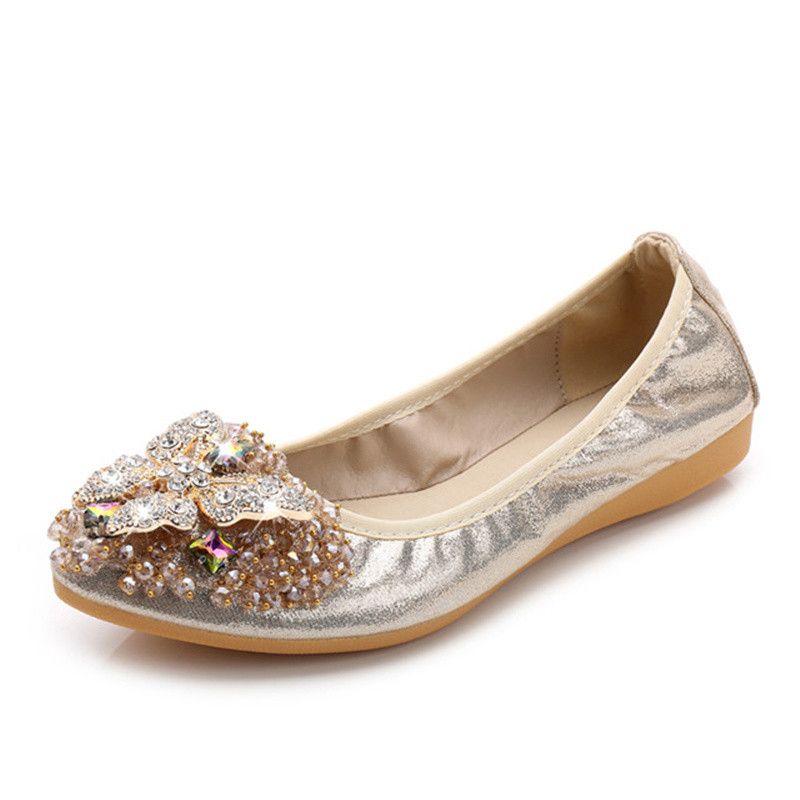 silver ballet flats canada