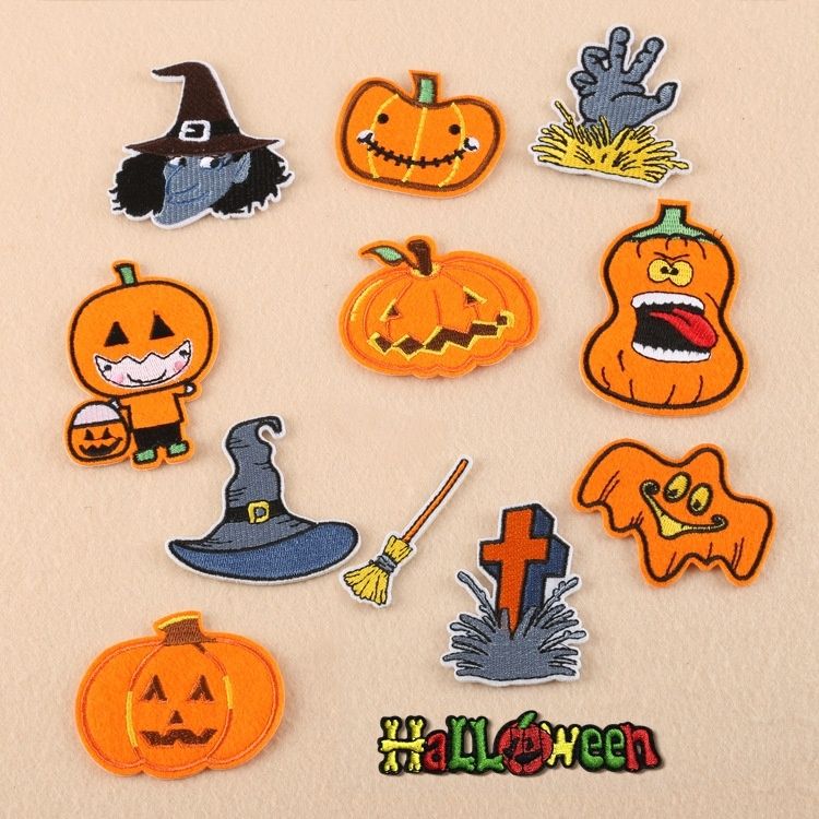 Download 2021 Embroidery Halloween Funny Patch Yellow Patch Iron On For Clothing Cartoon Embroidered Patches For Halloween Decoration From Buyclothing 2 2 Dhgate Com