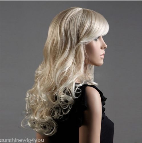 perruque meche blonde