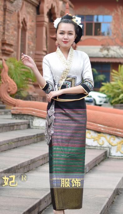 Acheter Thailande Le Laos Myanmar Dai Traditionnel Costume Costumes De Femmes Costumes De Festival De La Robe De La Vie Festival De La Conservation De Leau Retro De 75 63 Du