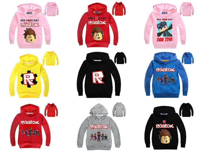 2019 Mix Roblox Kids Boys Girls Cartoon Hoodies Children Pullover Casual Sweatshirts Designer Clothes Jacket Coat Outwear Sportwear From - roblox furry hood shirt