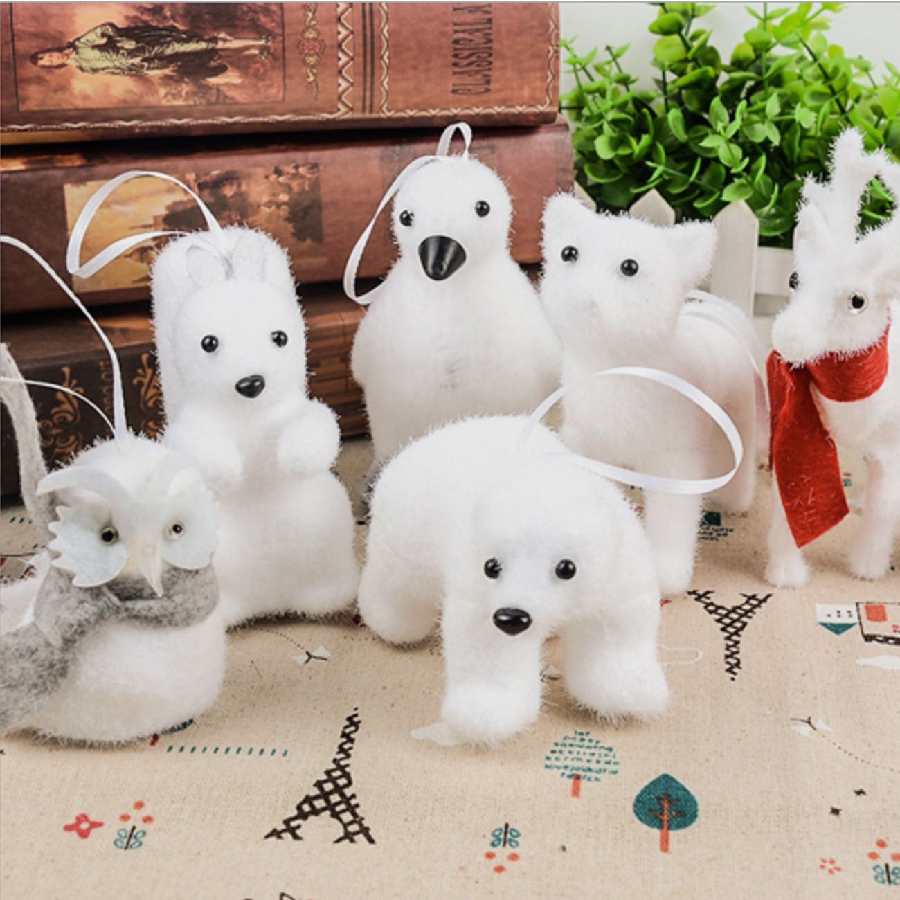 Decorazioni Natalizie Animali.Acquista Ciondoli Natalizi Decorazioni Albero Di Natale Animali Orso Volpe Pinguino Scoiattolo Gufo Cervo Bambola Giocattolo Albero Di Natale Ornamenti Appesi Regalo Di Natale A 0 92 Dal Yishop Dhgate Com