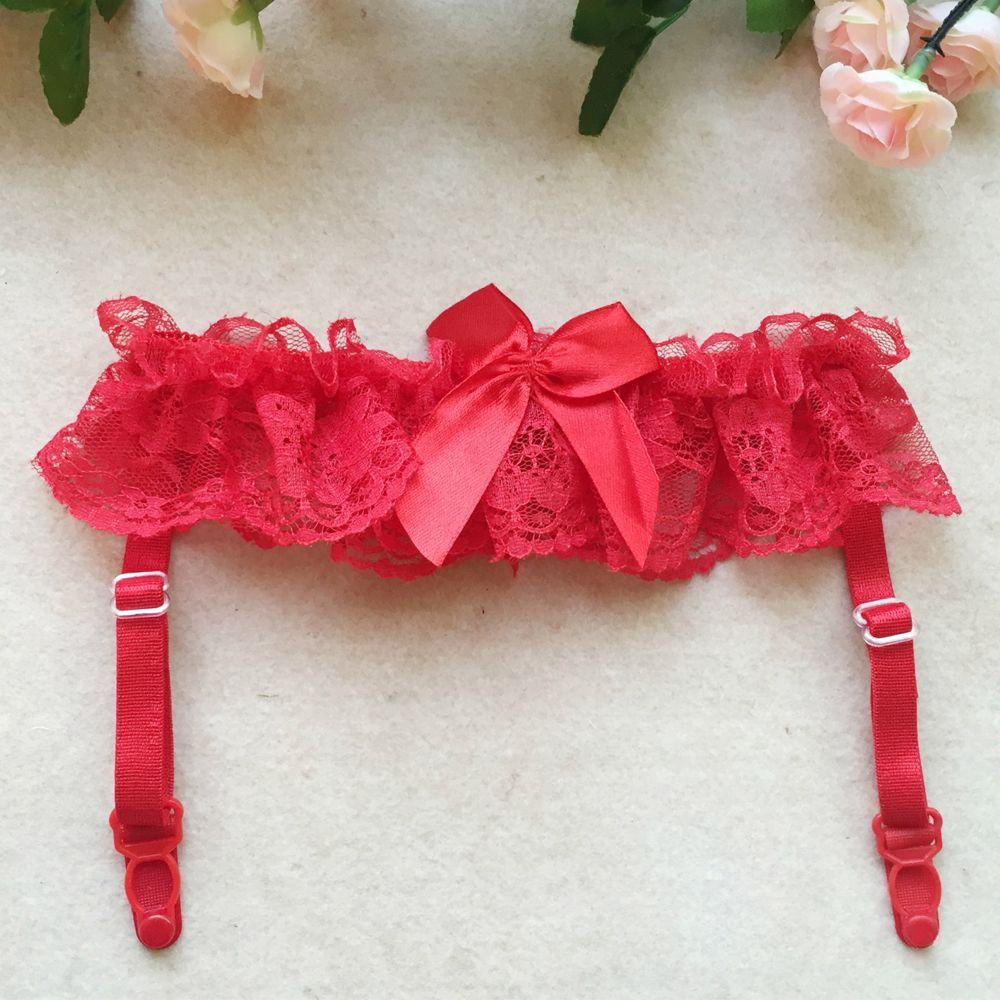 New Wedding Lace Floral Choker Collar Bow knot Leg Garter Belt Suspender Strap