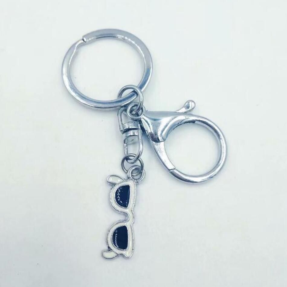 2021 Fast Shipping Enamel Glasses/Sunglasses Keychain Charm Key Chain