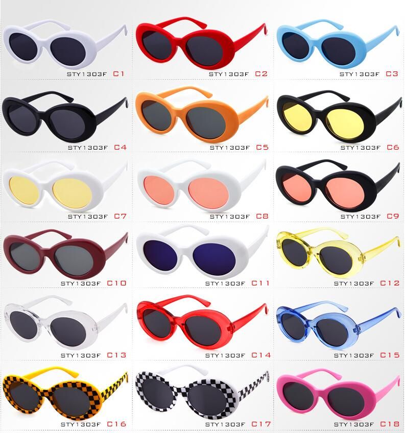 No de moda Ingresos Desfiladero Gafas de clavos nirvana kurt cobain gafas clásico vintage retro gafas de  sol oval sombras sombras