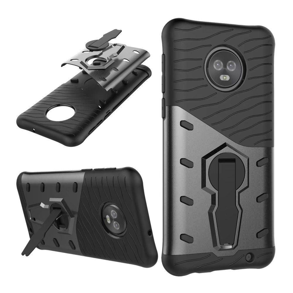 Entrada Pacer sitio Para la funda Moto G6 Plus Rotación de goma Combo resistente Armadura híbrida Soporte Funda protectora Entrada Pacer sitio Para la funda Moto G6 Plus Rotación de goma Combo resistente Armadura híbrida Soporte Funda protectora