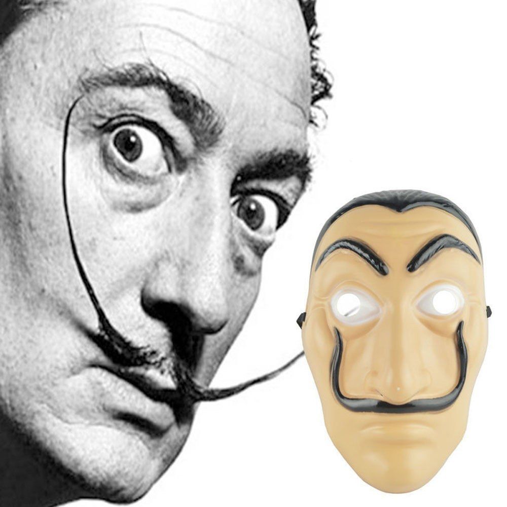 Acheter Cosplay Party Masque La Casa De Papel Masque De Visage Salvador Dali Costume Film Masques Realiste Noel Halloween Halloween Masque Dargent Heist Props De 1 57 Du Yinke Home Fr Dhgate Com
