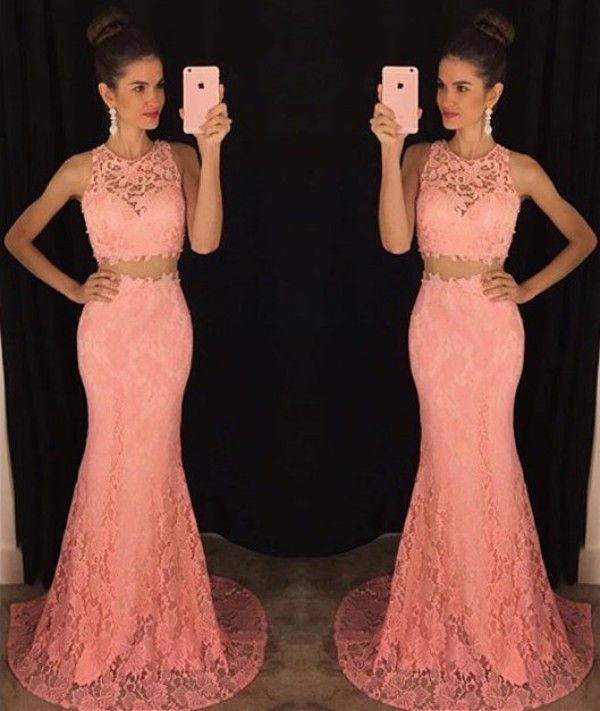 Vestidos Con Cuello Alto De Encaje F39eba