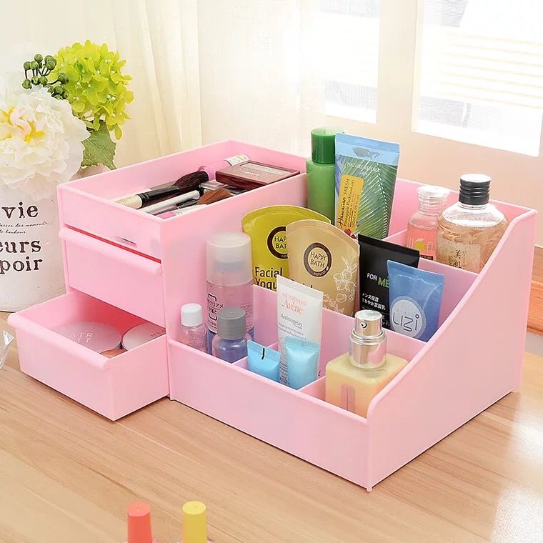 2020 Waterproof Drawer Type Makeup Organizer Cosmetics Desktop