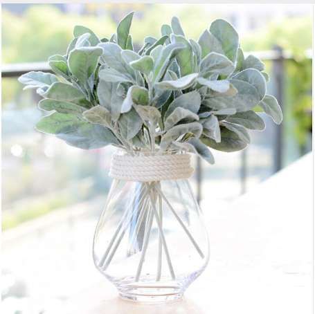 Compre Conejo De Seda Artificial Oreja Rama De La Planta Flores