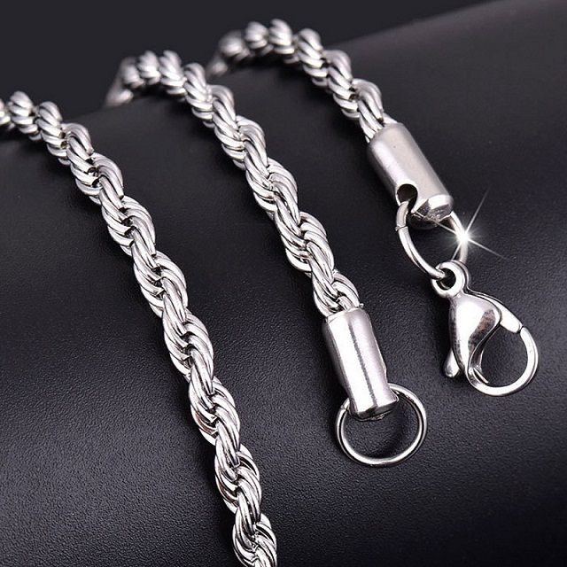 Silver-24inch * 5mm